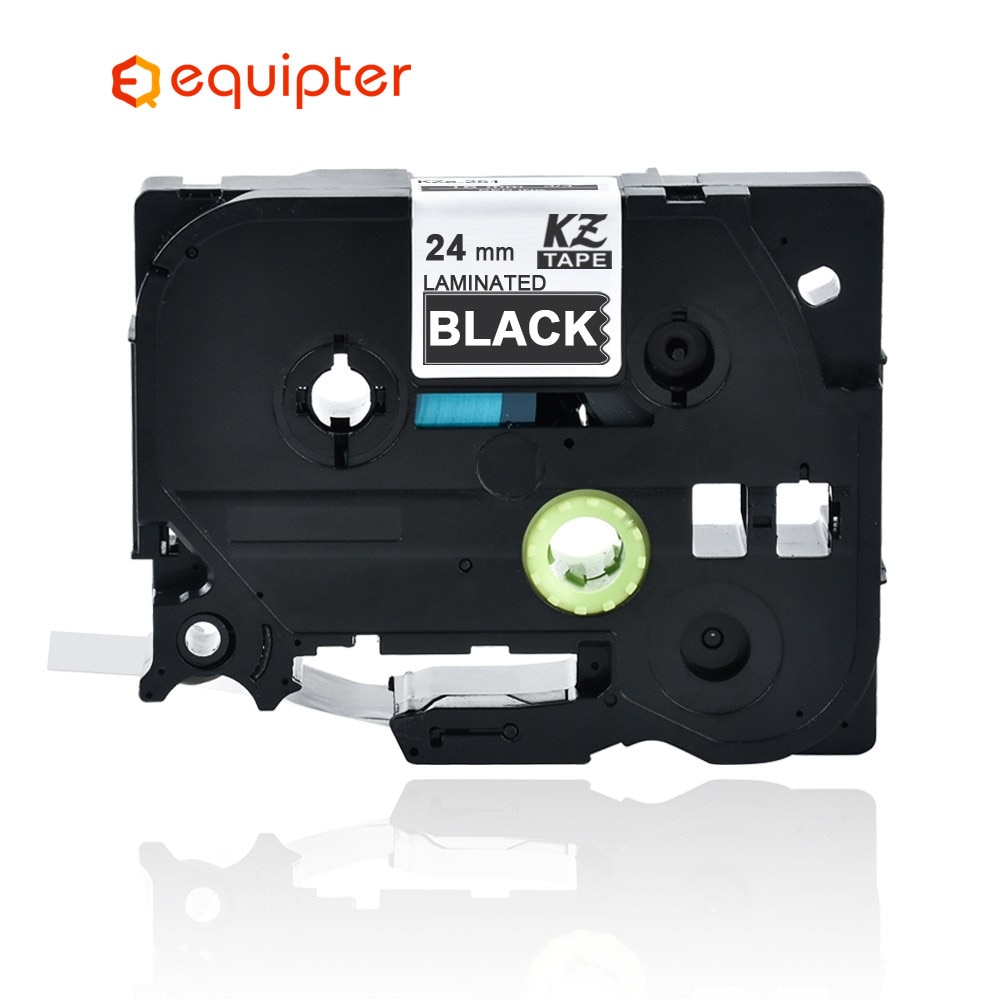 24mm Tze355 White on black Tz-355 Compatible for Brother P-touch Label Printers Laminated Tze Label Tape Tze-355 Tz355