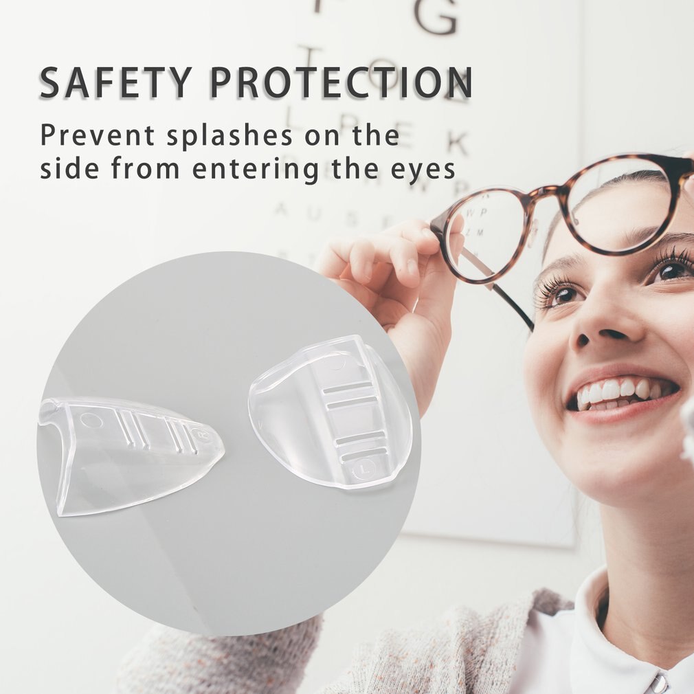 Tpu Bril Beschermende Vleugels Flank Bescherming Bijziendheid Bril Side Beschermende Vel Splash-Proof Vleugels