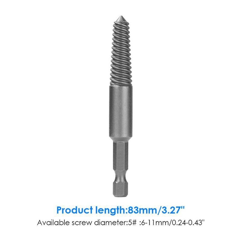 Damaged Screw Extractor Kit Peel off Set Hand Tool Gadget Men's Free Broken Bolt Peeled Screw Remover Quick Removal