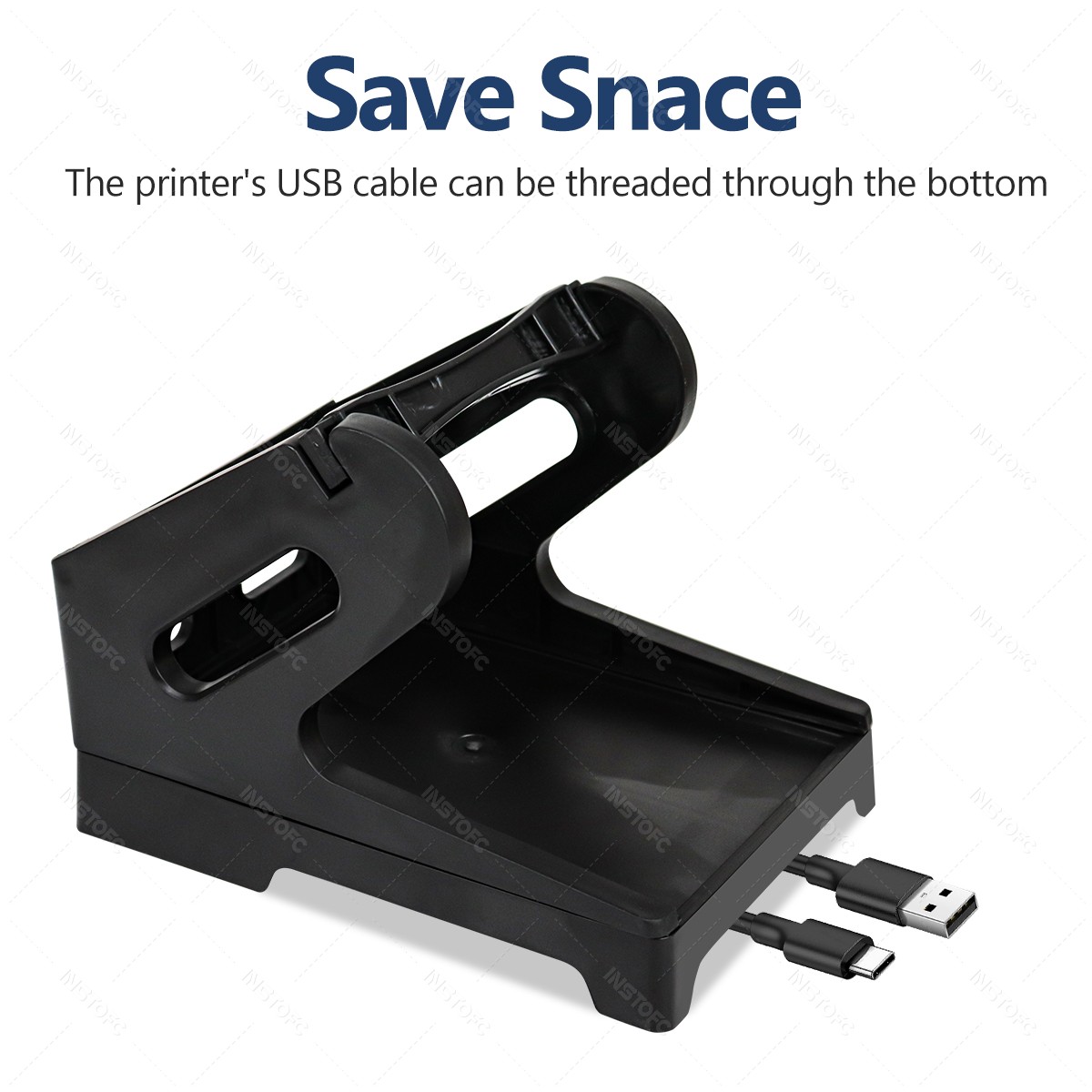 Label Holder for 4x6 Labels Printer Rolls and Fanfold Labels Sticker 2 in 1 Work for Desktop Themal Label Maker