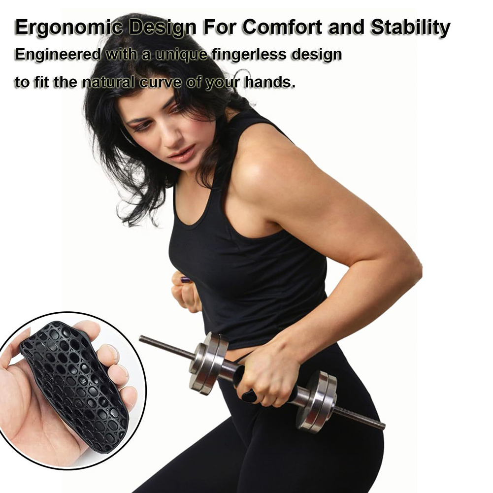 Guantes de gimnasio antideslizantes sin dedos para entrenamiento, empuñaduras de levantamiento de pesas para levantamiento de pesas, dominadas para entrenamiento de gimnasia y empuñaduras de ejercicio