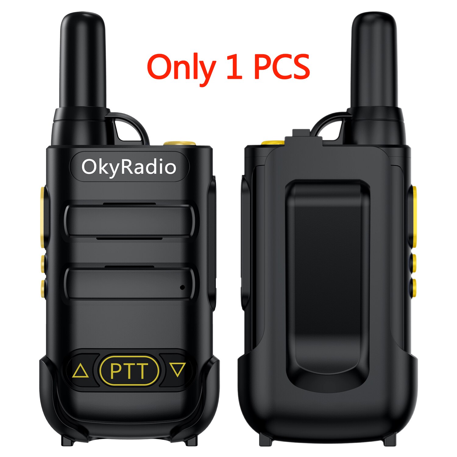 2022 5W Power 470Mhz Werk Walkie-Talkie 6Km Call 4800Mah Batterij Draagbare Waterdichte Walkie-talkie Sterke Anti: Orange-1pcs