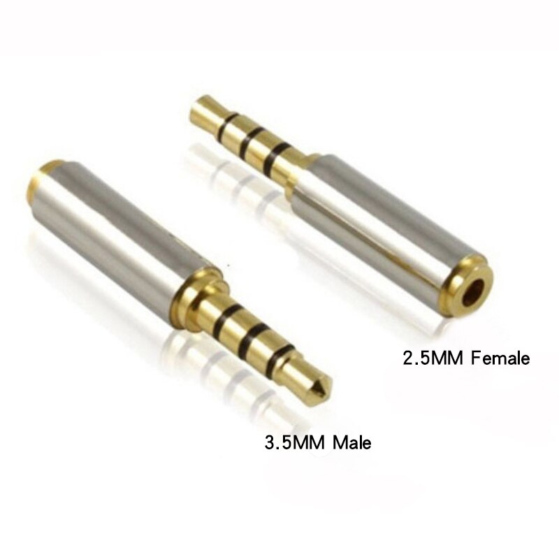 3.5 Mm Naar 2.5 Mm/2.5 Mm Naar 3.5 Mm Aux Adapter Converter Stereo Audio Headphone Jack