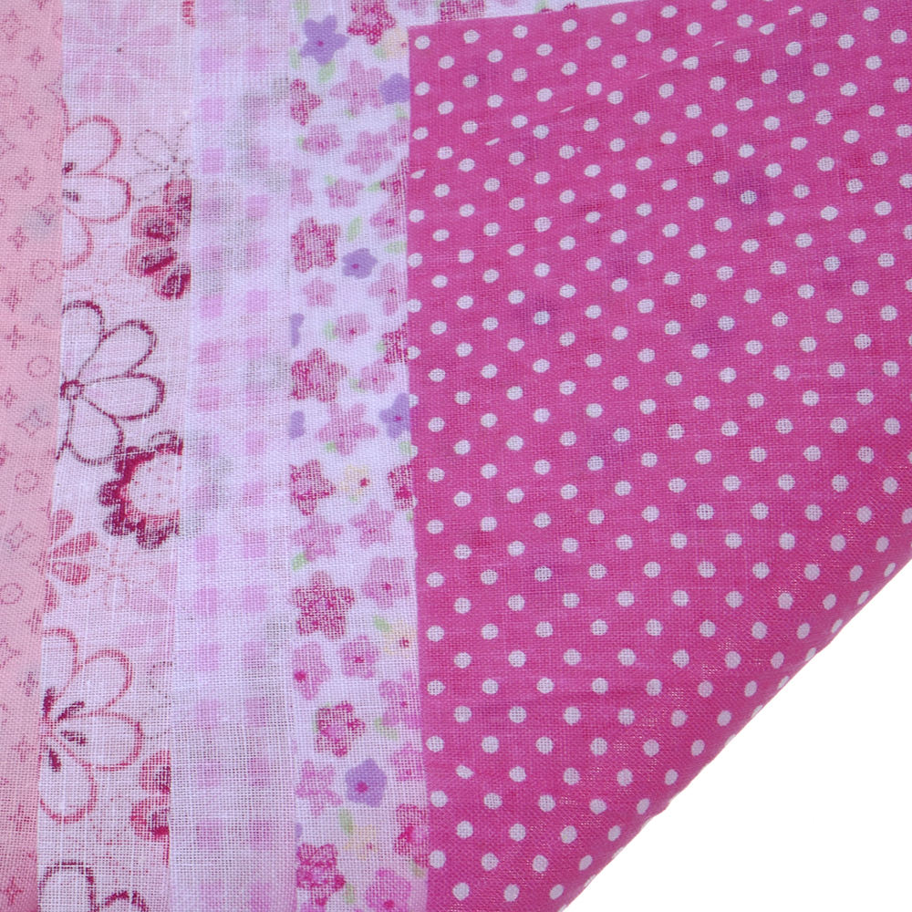 6 unids/lote tela de algodón combinación 50x50cm muñeca de tela accesorios y Material de costura Patchwork textil impresión Floral