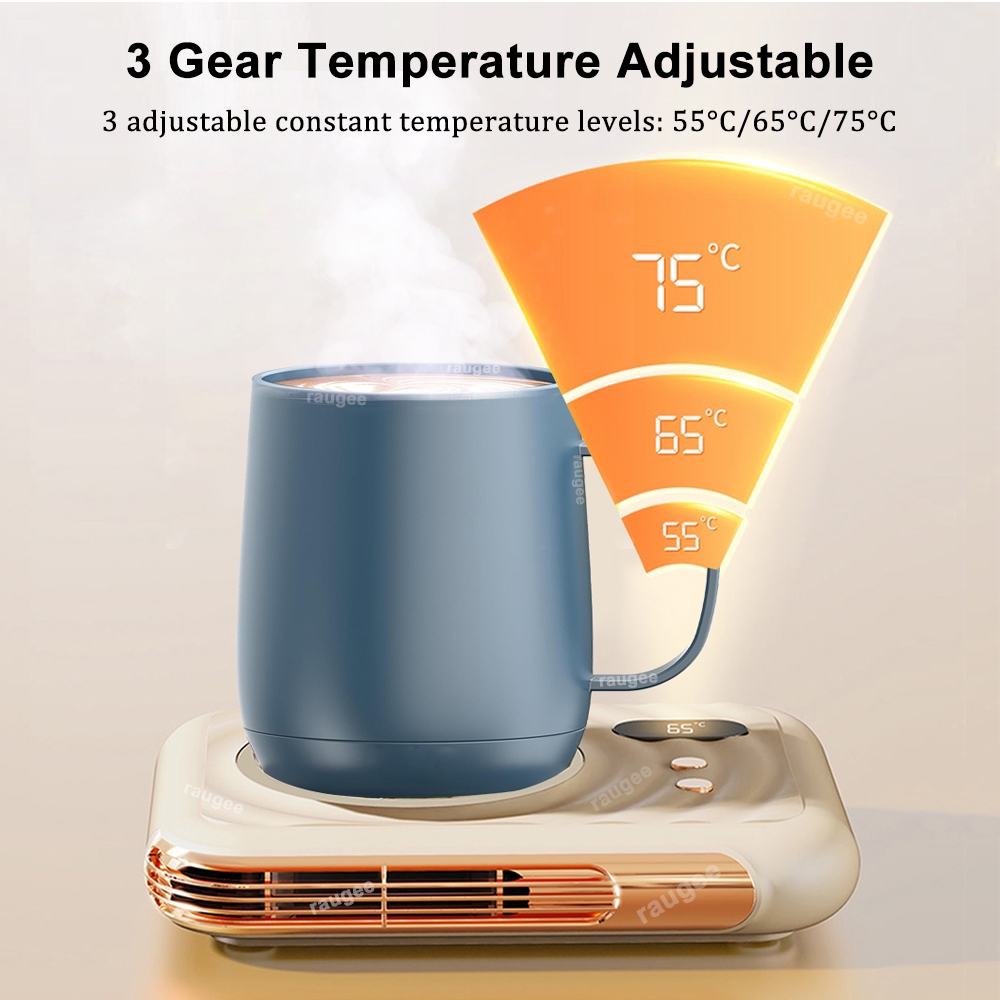 Cup Warmer 2 in 1 Mug Heater Hand Warmer Home Office Multi-functional Electric Mug Heated Coaster for Coffee Milk Tea Dessert
