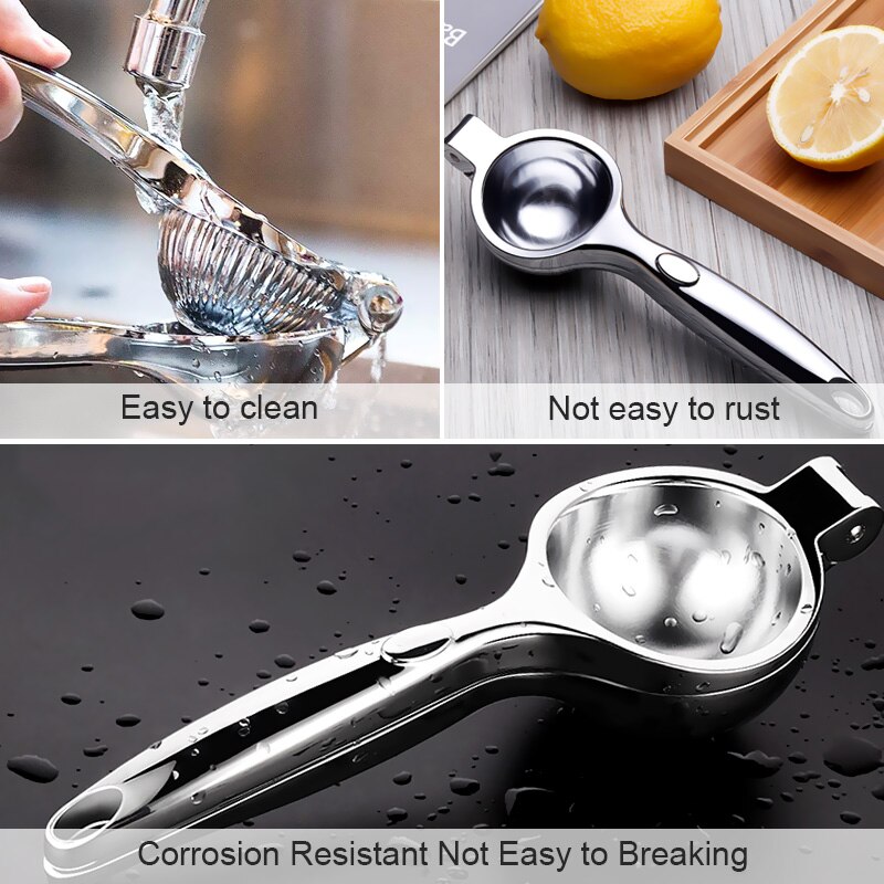 Manual Lemon Citrus Juicer Stainless Steel Hand Fruits Squeezer Handle Press Orange Juice Queezer Kitchen Accessories