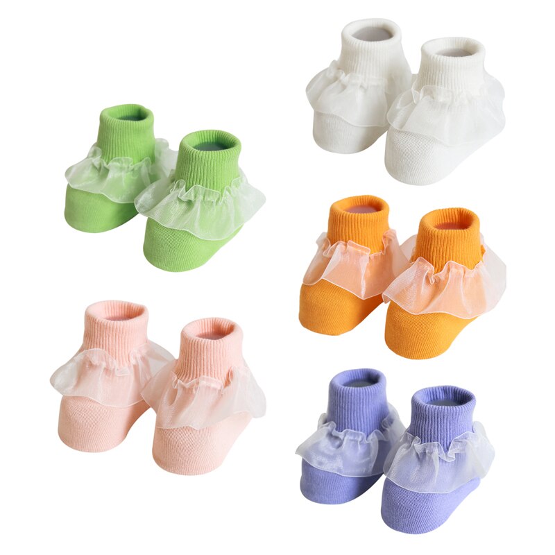 Nuovo Del bambino Calzini E Calzettoni Ragazza Calzini E Calzettoni Pizzo di Cotone Carino Disegno Della Principessa Calzino Del Partito Bambini Infantili Molle Presepe Calzini E Calzettoni N