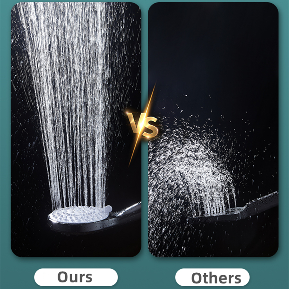 Bathroom Shower Adjustable Jetting Shower Head Water Saving Handheld Adjustable 5 Modes SPA Shower Bath Head Bathroom Accessorie