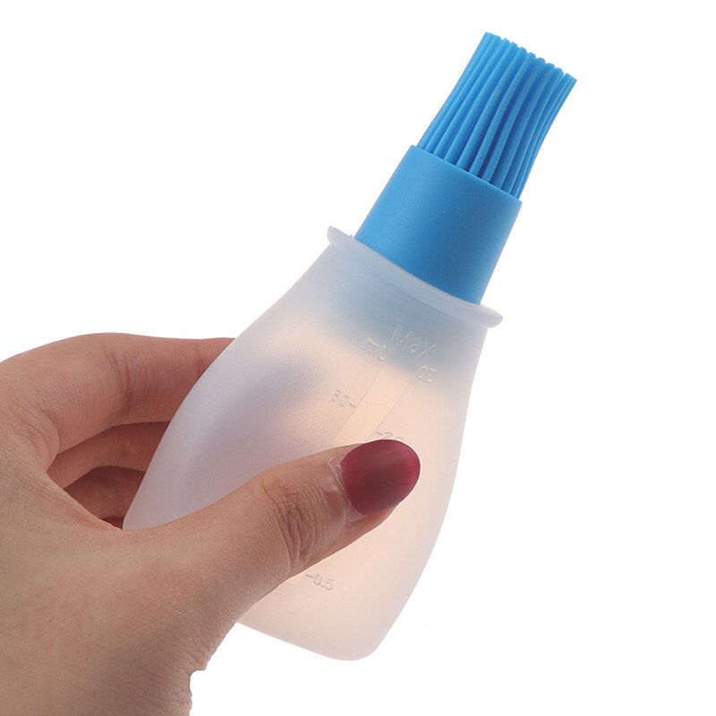 Portable Silicone Oil Bottle with Brush Grill Oil Brushes Liquid Oil Pastry Kitchen Baking BBQ Tool Kitchen Tools for BBQ