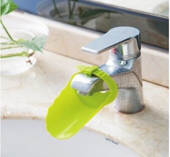 Søde barn håndvask extender silikone vandhane extender baby badekar børn gummi badeværelse vask krabbe vand nå vandhane vask: 5