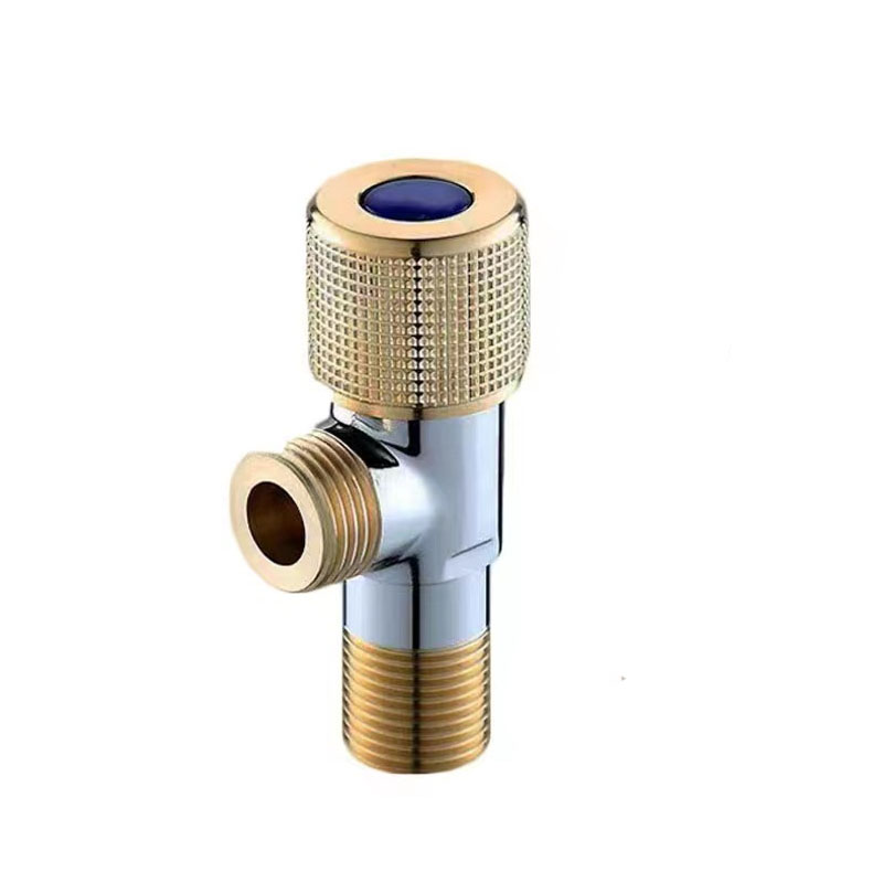 G1/2 Brass Angle Valve Water Stop Valve Bathroom Faucet Stop Valve Kitchen Sink Basin Triangle Valve Water Pressure Regulator