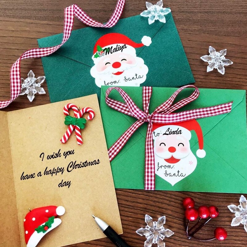 10-sheets-90-pieces-christmas-name-tags-stickers-cute-from-santa-smile