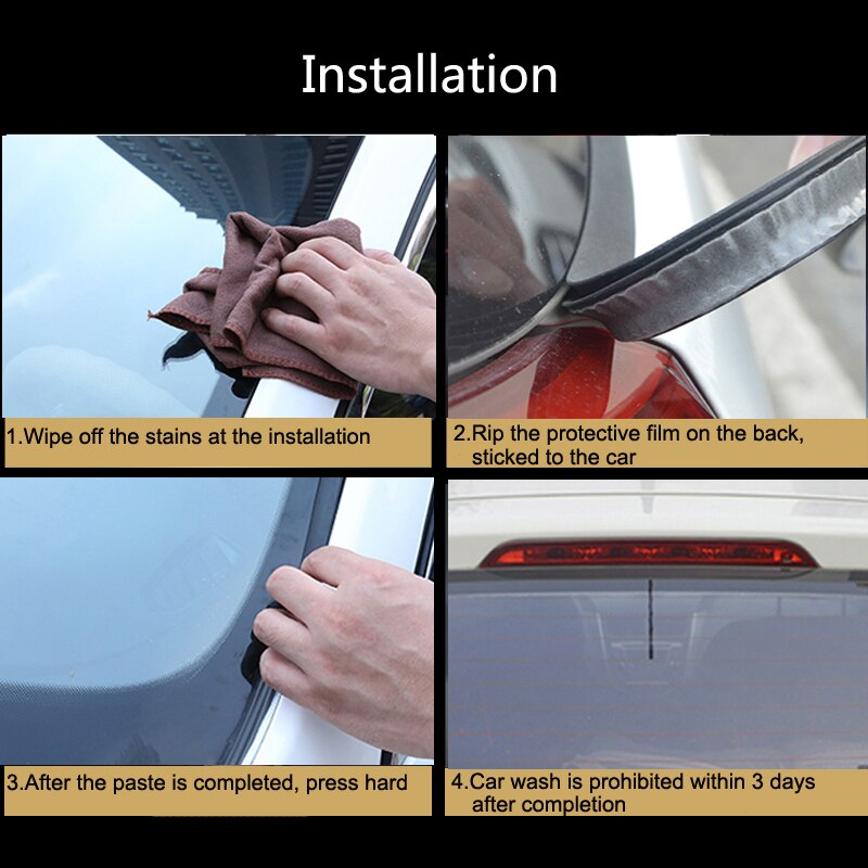 Przednia szyba samochodu izolacja akustyczna zamknięte naklejki dla Mercedes Benz W202 W220 W204 W203 W210 W124 W211 W222 X204 AMG CLK