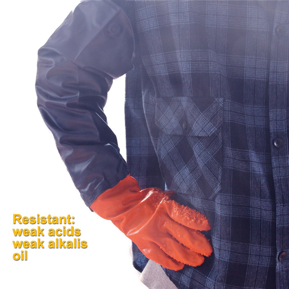 Waterdicht Werk Handschoenen Ultra Lange Lengte Veiligheid Handschoenen Slijtvast Antislip Voor Industriële Visserij Lab Werken