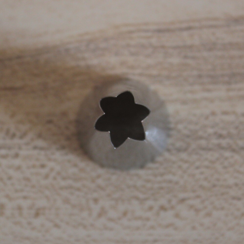 #1m rustfrit stål dyse åben stjerne spids wienerbrød kager værktøjer glasur piping dyser kage dekorere cupcake skaber blomst