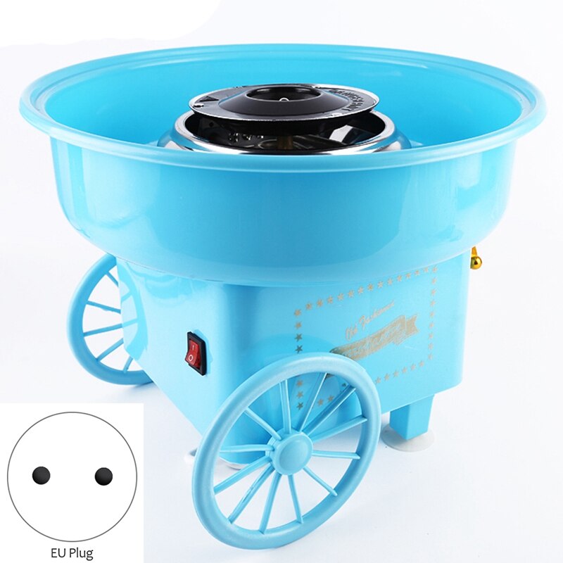 EU Plug Sweet Electric Cotton Candy Machine Mini Portable DIY Sweet Marshmallow Children's