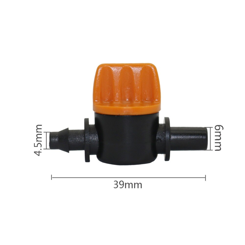 Mini water flow switch Flow Control valve Agriculture Industrial Irrigation Plumbing DIY Flow Switch Stop Valve 10 Pcs