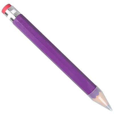 Super stor blyant pen overdimensioneret 35cm træ sjovt legetøj sjovt papirvarer nyhed håndværk blyant: Lilla