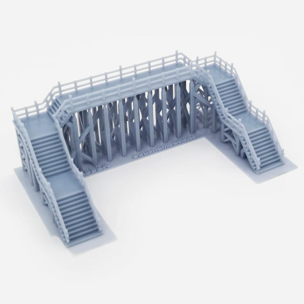 Outland Models Overhead Footbridge 1:160 N Scale Railway Scenery