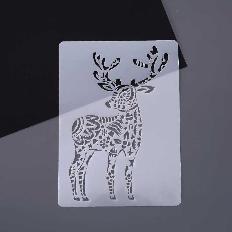 Plastic Template For Kids Painting DIY Scrapbooking Stencils For Journal/Pigment/Ink Pad/Spray/Hand Painting/Wall /Furniture: Elk