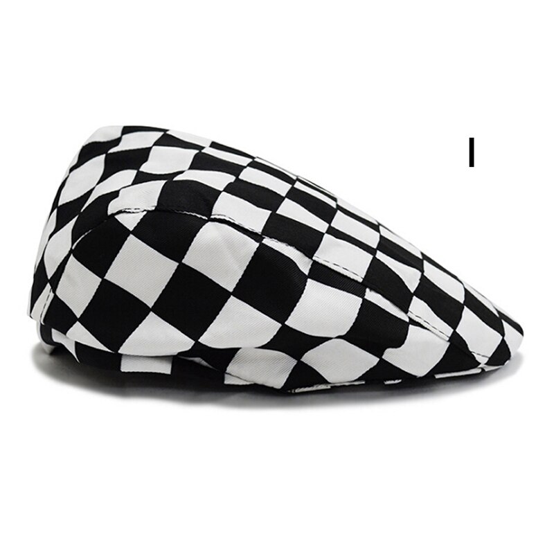 Boina de algodón para hombre, gorro plano para vendedor de periódicos, conductor, café, restaurante, camarero, cocina, accesorios de ropa de trabajo, sombrero informal de dibujos animados