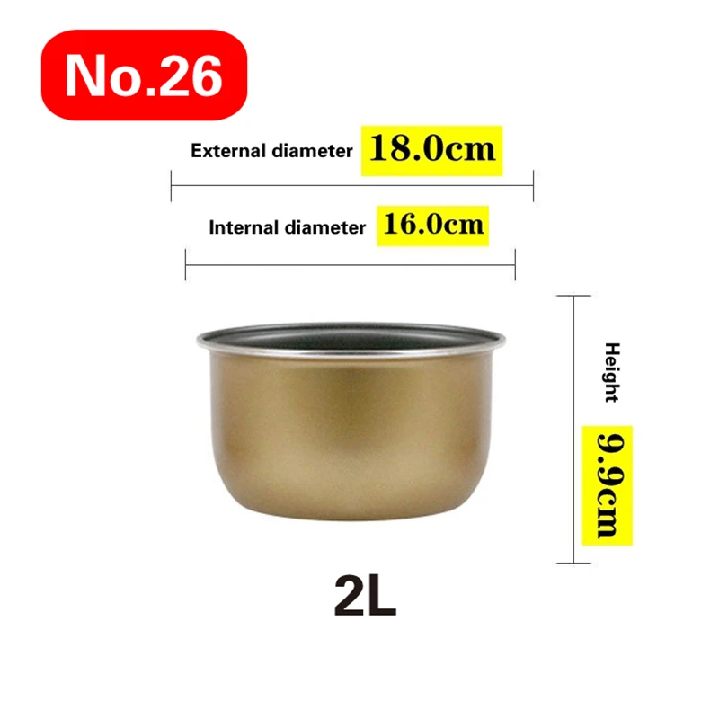 Mini olla arrocera eléctrica para el coche, revestimiento para cocinar arroz, accesorios universales, 1,2 L-4L: marrón