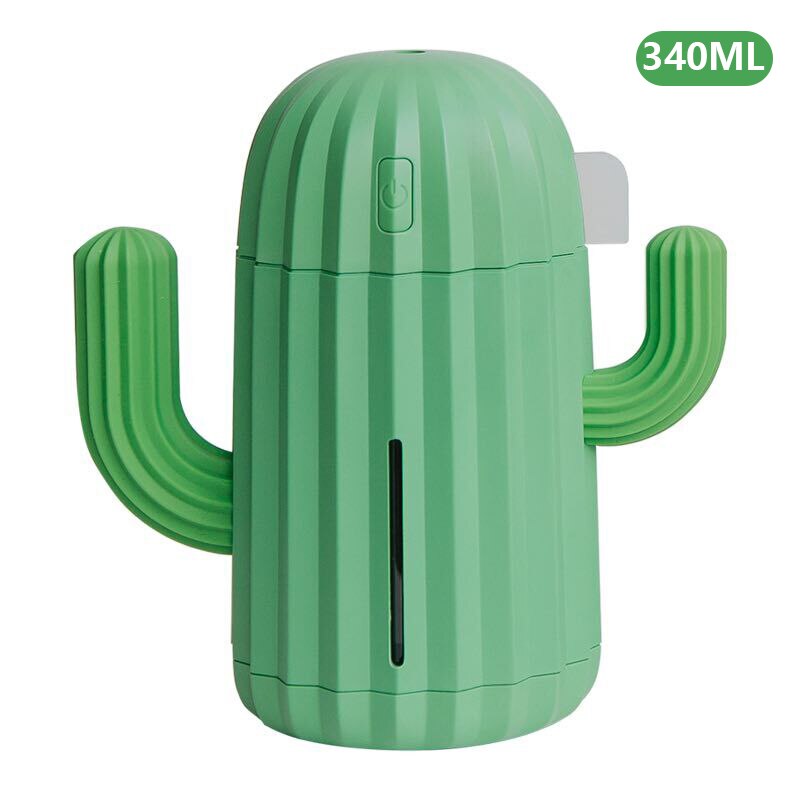 Air Humidifier Home Office Mini Air Diffuser Cactus Plant humidifier Rechargeable 340ml Wireless Humidifier Nano Mist Sprayer: 01