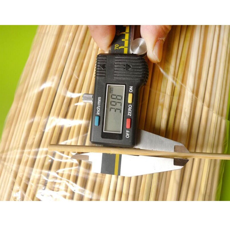 100 st 40cm*4mm bambu grillspett potatis tornado klistermärke trä grillspett set naturligt trä grillpinne