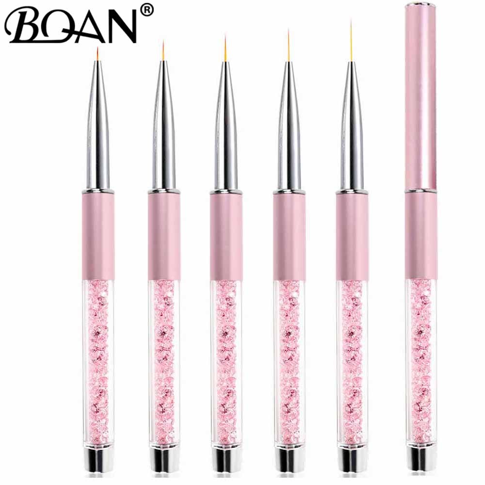 BQAN 7/9/11/12/15mm Nail Brush Line Brush Gel Brush Acrylic Art Brush Drawing Paintingg Pen Tools Manicure Nail Art Brush