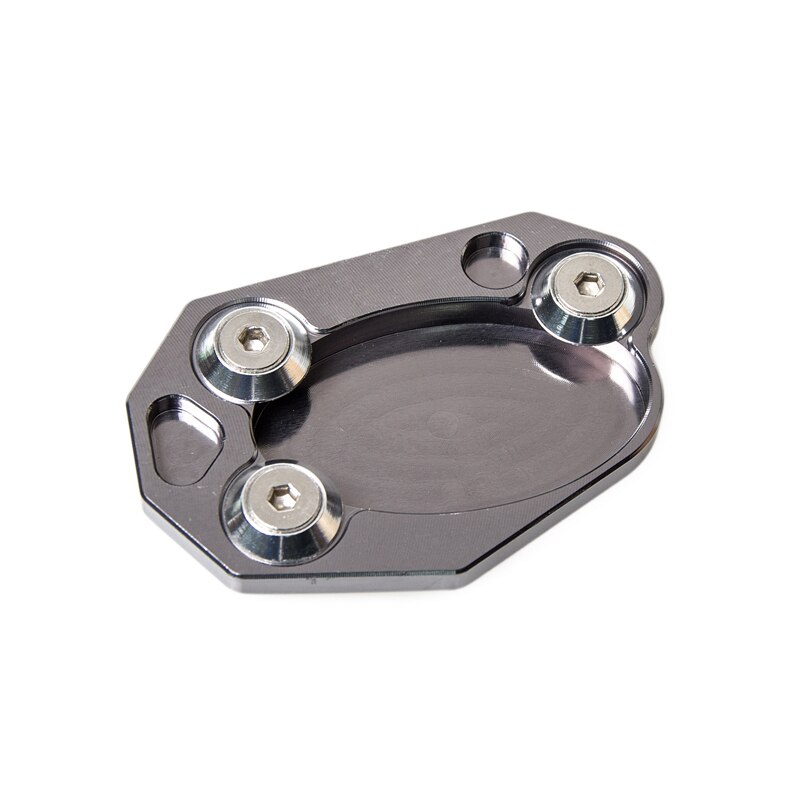 Parking Side Kickstand Pad Pedaal Extension Voet Stand Plaat Houder voor Kawasaki Z1000 Z1000SX Ninja 1000 ZX-10R ZX10R ER6N ER-6N: Titanium
