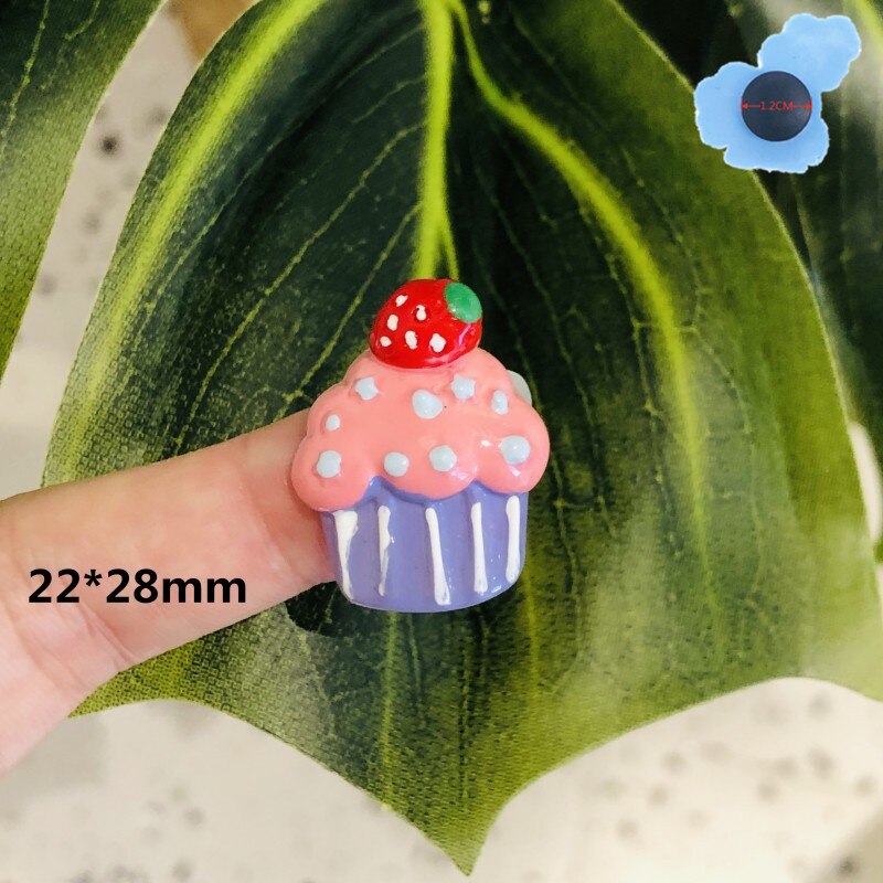 1 pièces Dessert gâteau Pizza nourriture haute Simulation chaussures accessoires décorations Croc Jibz breloques chaussures idéal pour Bracelet sac à dos