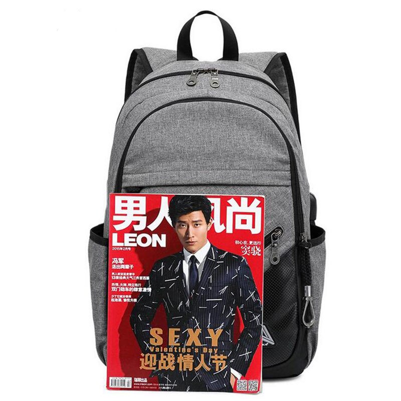 Senkey Style Men Backpacks For Teenager Caausal School Bags USB Charging Laptop Backpacks Large capacity Travel Bag