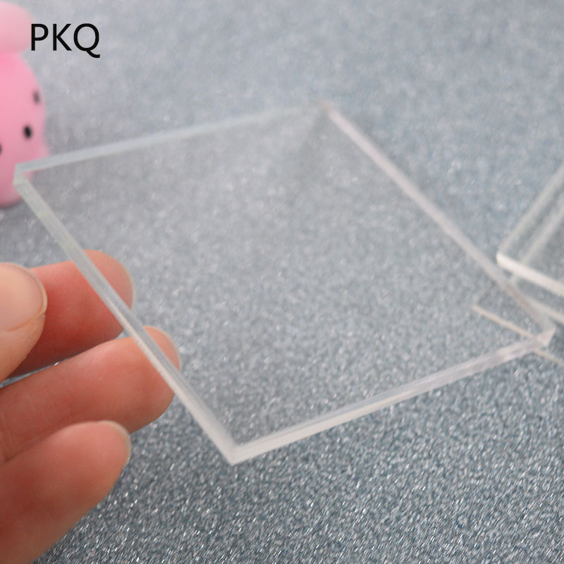 Multi-sizes 1mm Thickness Plexiglass Transparent Clear plastic Sheet acrylic board organic glass polymethyl methacrylate