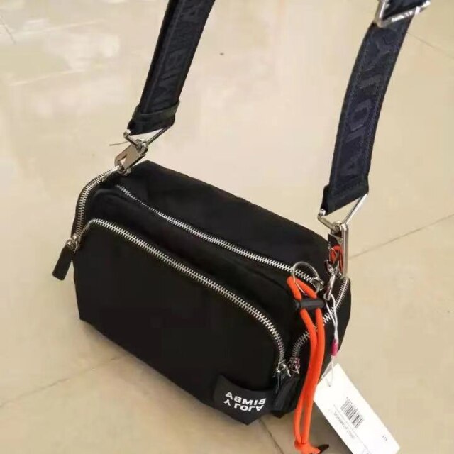 Mochila de Nylon con múltiples bolsillos para mujer, morral cruzado de viaje para chica: N15