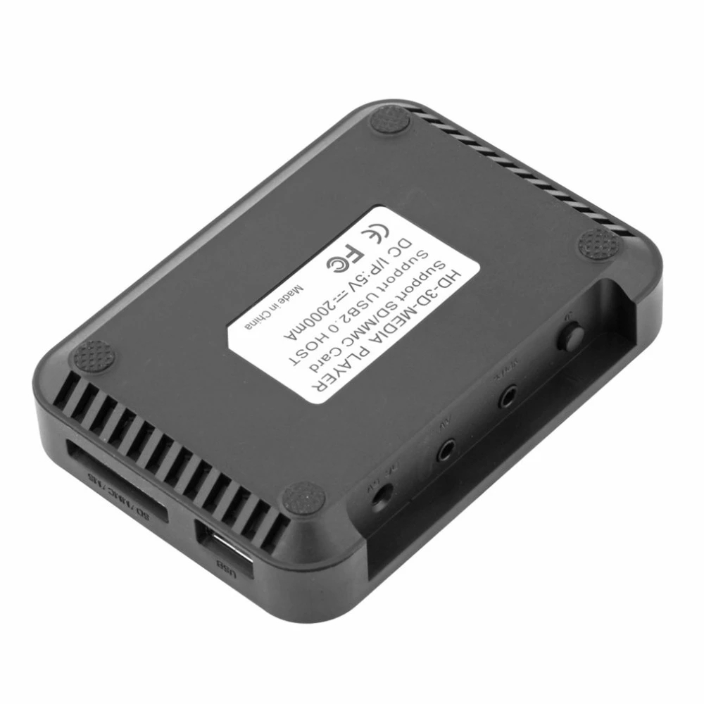 1080P HD SD/MMC TV video SD MMC RMVB MP3 5V 2A Multi TV USB scatola lettore multimediale compatibile HDMI con telecomando IR