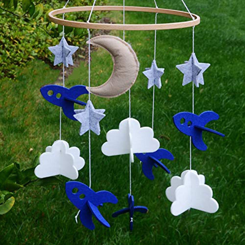 Atrapasueños colgante para cuna de bebé, atrapasueños móvil, estrellas, nubes, Luna, decoración para dormitorio infantil