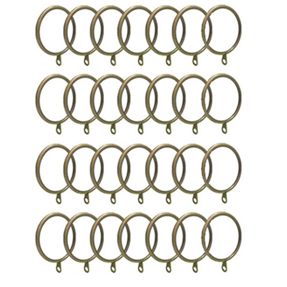 28pieces /Lot 38mm Hanging Curtain Rings Shower Curtain Tie Drapery Clamps Bath Curtain Rod Hook