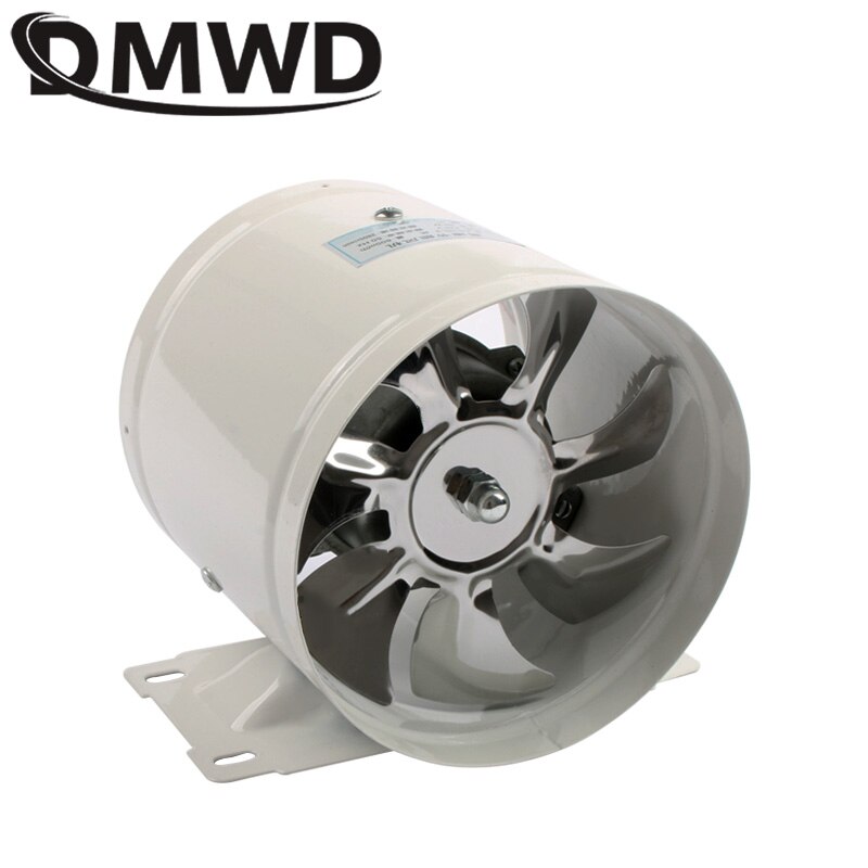 DMWD 6 Inch Mini Metal Exhaust Fan Duct Air Ventilator Extractor Kitchen Toilet Ceiling Bathroom 6'' Ventilation Blower Booster