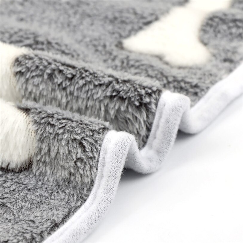 HEYPET Coral Fleece Deken Huisdier Hond Bed Kat Mat Zachte Kat Bed Puppy Kitten Winter Warm Dierbenodigdheden voor Kleine medium Honden Katten