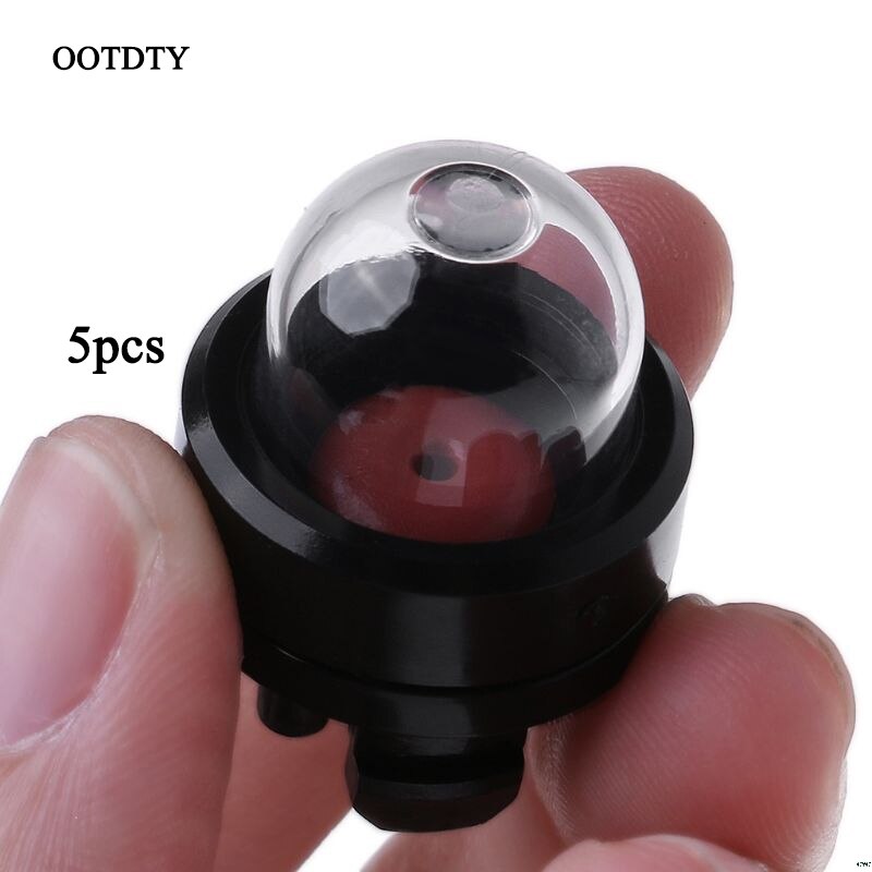 5pc zwarte plastic benzinepomp-primerpomp-primerpomp past op veel bladblazers en kettingzagen
