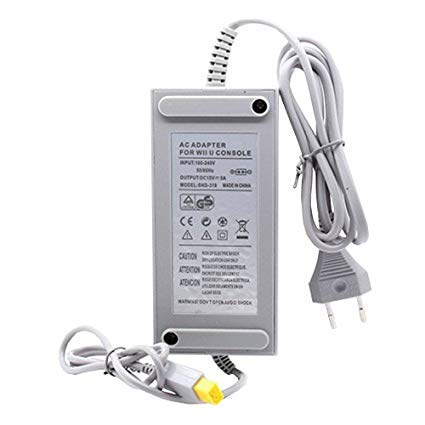 Ruitroliker Power Adapter Oplader EU Kabel Adapter voor Wii U Console Systeem