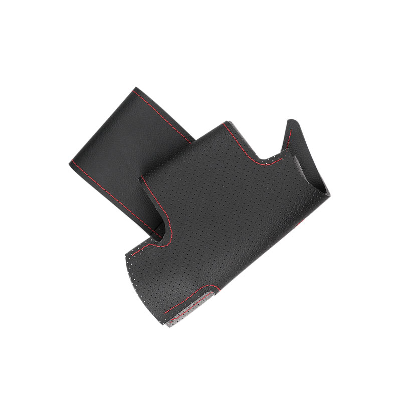 Para Renault Logan 1 Sandero símbolo Clio Twingo Lada Largus Nissan Almera 3 G15 trenza de mano protector para volante de coche embellecedor de cuero: Verde claro
