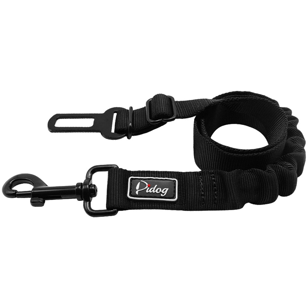 Justerbar kæledyr hund kat bilsele sikkerhedsseler fører køretøj sikkerhedssele sele nylon bil tilbageholdenhed med elastisk bungee snor