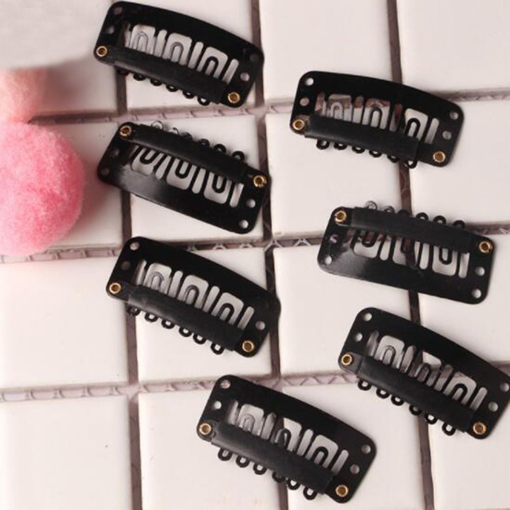 10/20/30 stuks haarverlengingsclips van metaal, bb, zwart, u-vormig, haarclips voor pruiken, haarspeldjes, salongripspelden en stylingtools
