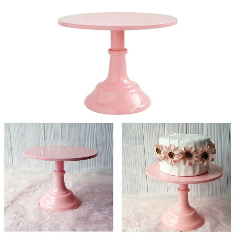 Round Pedestal Dessert Table High Tray Cake Stand Holder Cupcake Display