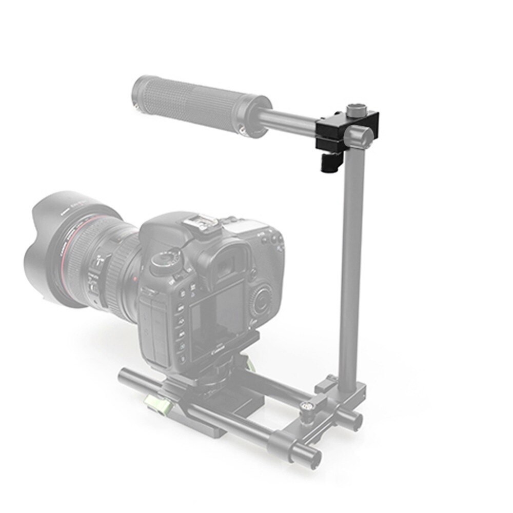 NICEYRIG 15mm Rod Clamp Dubbele 15mm Staven Verticaal Rail Klem Connector DSLR Camera Rig Aluminium Zwart (2 stuks een Pak)