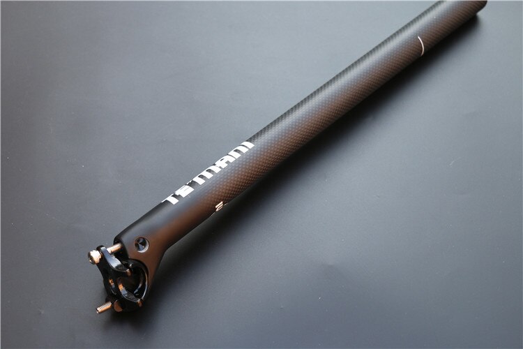 TEMANI 3K Carbon Fiber Bicycle Seatpost 27.2 30.8 31.6 Carbon MTB SeatPost 350 400 450 Road Bike Seat Post Bicycle Parts