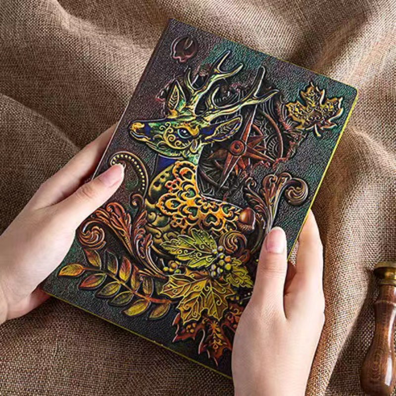 2022 Colourful 3D Engrave Planner Polychrome Animal A5 Planners Cute Notebook блокнот а5 Cute Kawaii School Notebooks