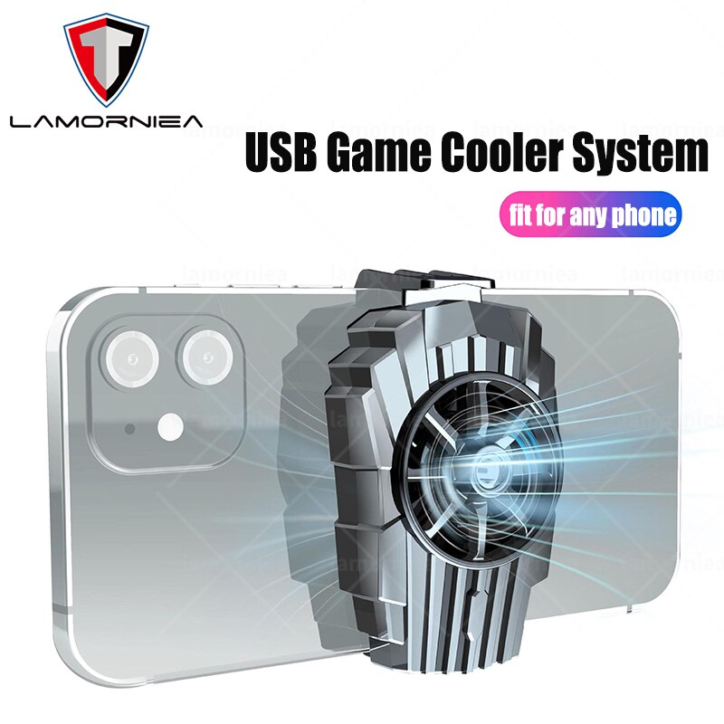 Universal Handy USB Spiel Kühler System Lüfter Halter Stehen Kühler Für iPhone 12 Samsung S21 S20 Plus Xiaomi huawei