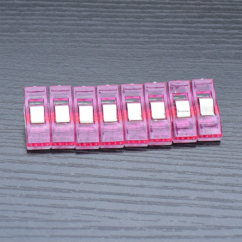 Pinzas de plástico Multicolor para trabajos, pinzas de tela, herramientas de costura de dobladillo, accesorios de costura, 20 unids/paquete